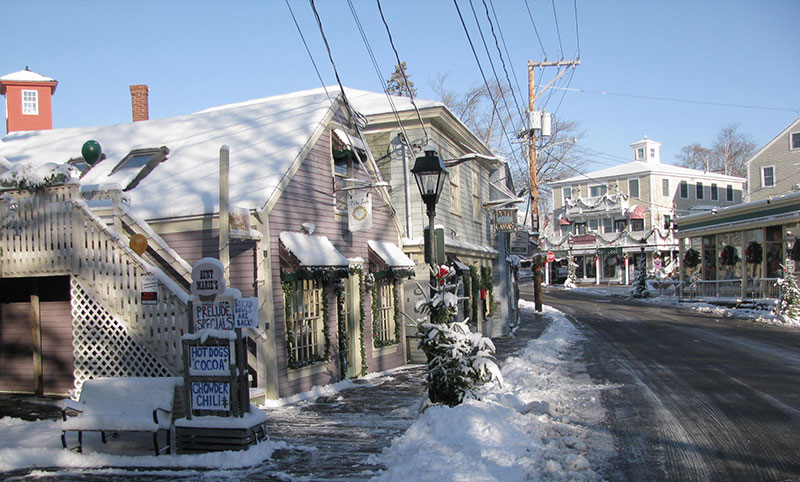 Kennebunkport Maine - Kennebunk Beach Winter Photos and Photography